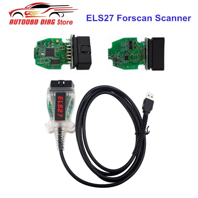 Сканер ELS27 FORScan Auto OBD OBD2 сканер с чипом PIC24HJ128GP + FTDI usb кабель лучшее качество