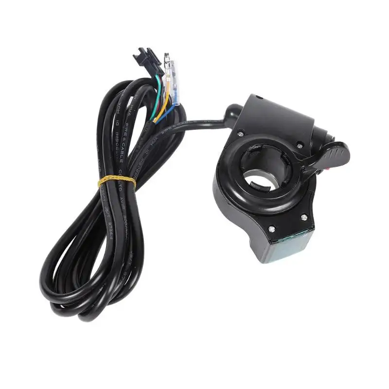 

Electric Bike Finger Thumb Throttle Grip Voltage Display Switch Handlebar
