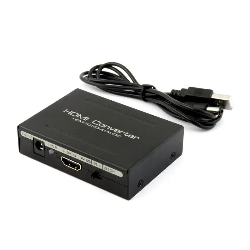 

HDMI Audio Extractor Splitter to SPDIF Optical RCA Stereo L/R Analog Converter