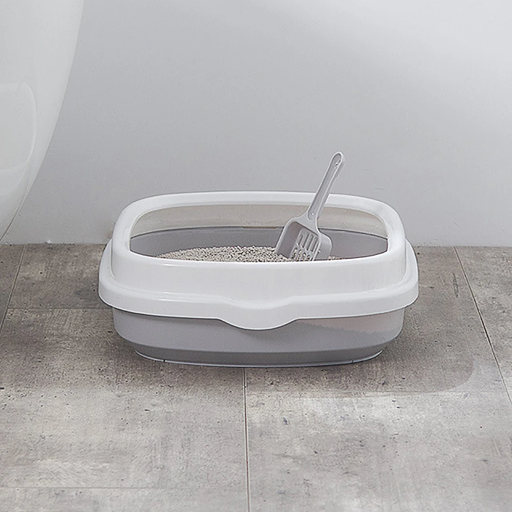Plastic Anti Splash Home Pet Toilet with Scoop Bedpan Cat Dog Tray SandBox Cats Litter Box Kitten Dog Clean Toilette Supplies Plastic Anti Splash Home Pet Toilet with Scoop Bedpan Cat Dog Tray SandBox Cats Litter Box Kitten Dog Clean Toilette Supplies