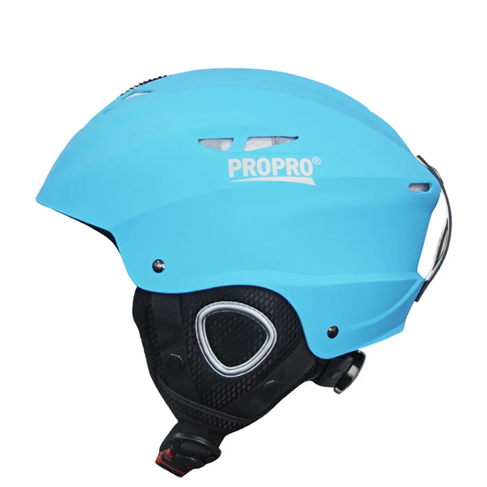 Light Blue Теплый дышащий цельно-Формованный Снежный Спорт Безопасность Велоспорт Открытый Сноуборд ABS лыжный шлем для взрослых детей осень зима - Цвет: Light Blue