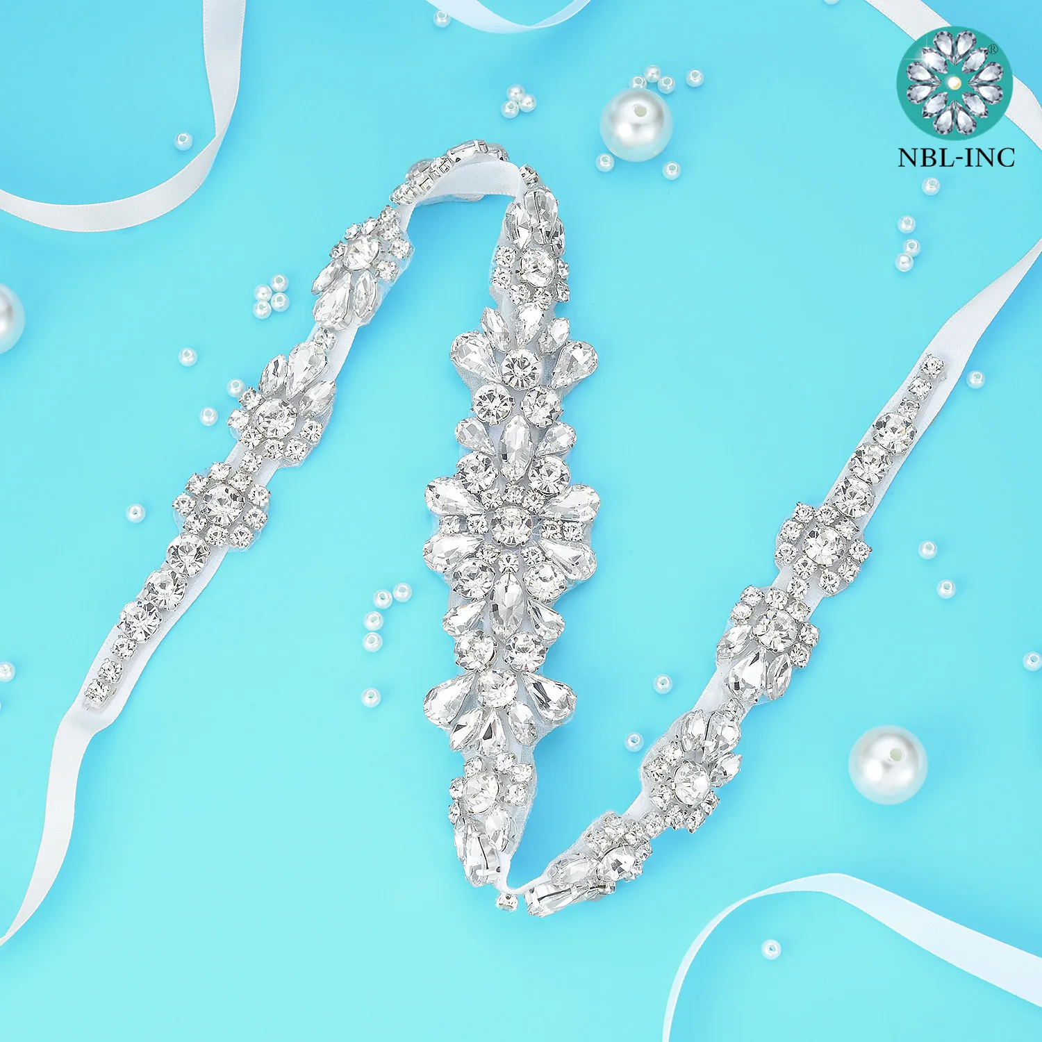 Bridal waistband rhinestone bridal belt wedding with crystal diamond wedding dress accessories belt sash for dress WDD1110 bridal dress decoration