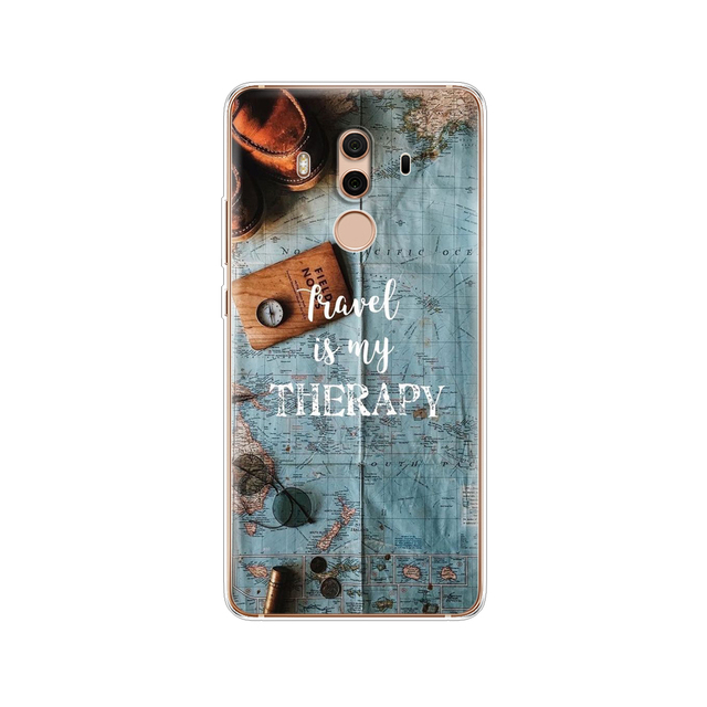 TPU Case For Huawei Mate 10 lite Printing Drawing silicon Phone Cases Cover For Huawei Mate 10 pro coque for mate 10