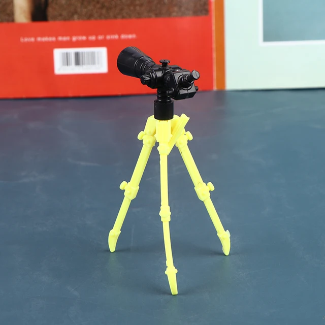 2pcs Doll Telescope Model Dollhouse Miniature Version Telescope DIY Doll Home Decor Accessories Baby Toys 3
