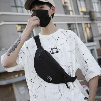 

Men Casual Chest Pack 2020 New Travel Pouch Men Belt Bag Crossbody Bag Hip Waist Pack Unisex Pillow Bags Male Phone Pouch