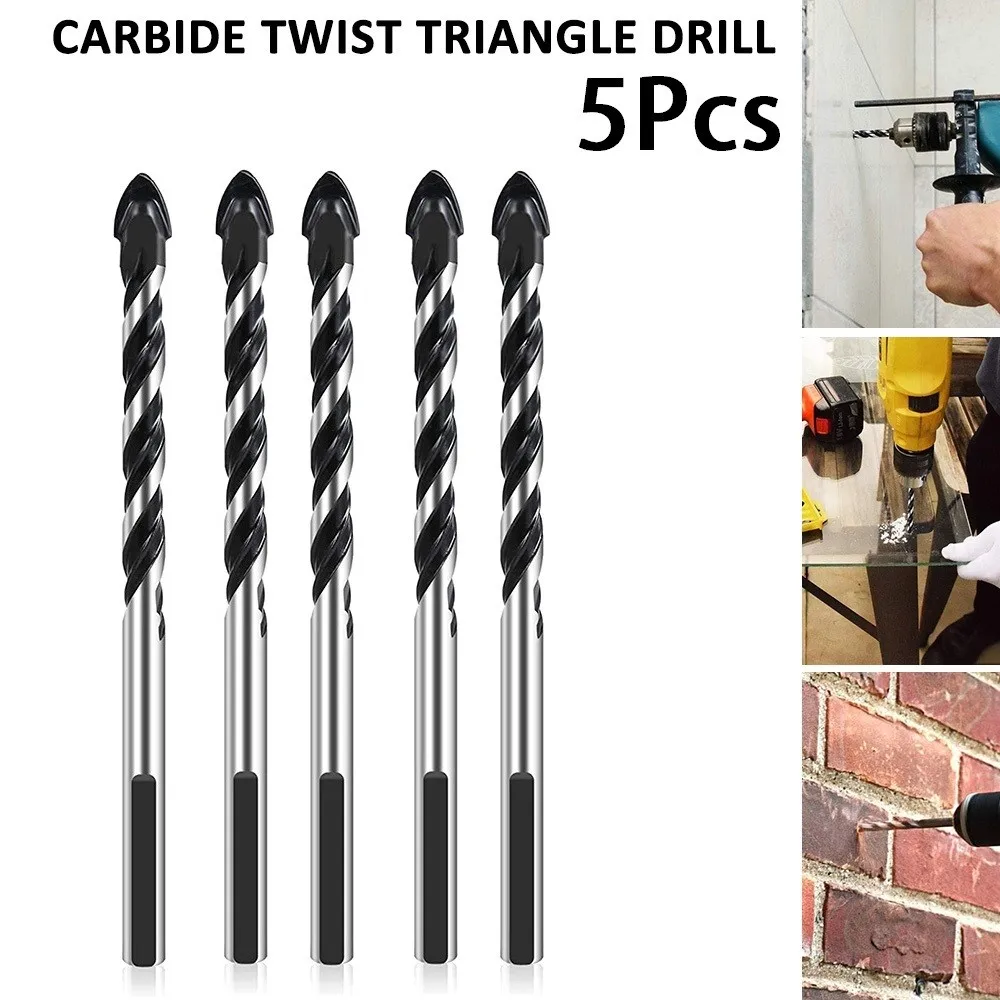 High Hardness for Drilling Ceramic Tiles Glass Plastic Wood Floor Drill Bit Cemented Carbide Multifunctional 125mm Long Drill High Hardness for Drilling Ceramic Tiles Glass Plastic Wood Floor Drill Bit Cemented Carbide Multifunctional 125mm Long Drill