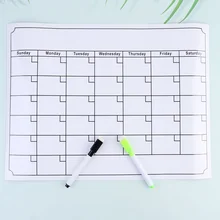 

1Pc Refrigerator Calendars Stickers Magnetic Schedule Calendar Label Creative Writing Refrigerator Calendars Stickers with Two