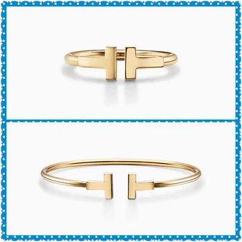 

SHINETUNG 1: 1 Classics Fine Western Style Rings Women Logo Romance Original Model Jewelry Suit Holiday Gift