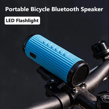 

X3 LED Portable Bicycle Bluetooth Speaker Powerful Outdoor Wireless Column Boombox Hands Free Power Bank Flashlight Bike Mount