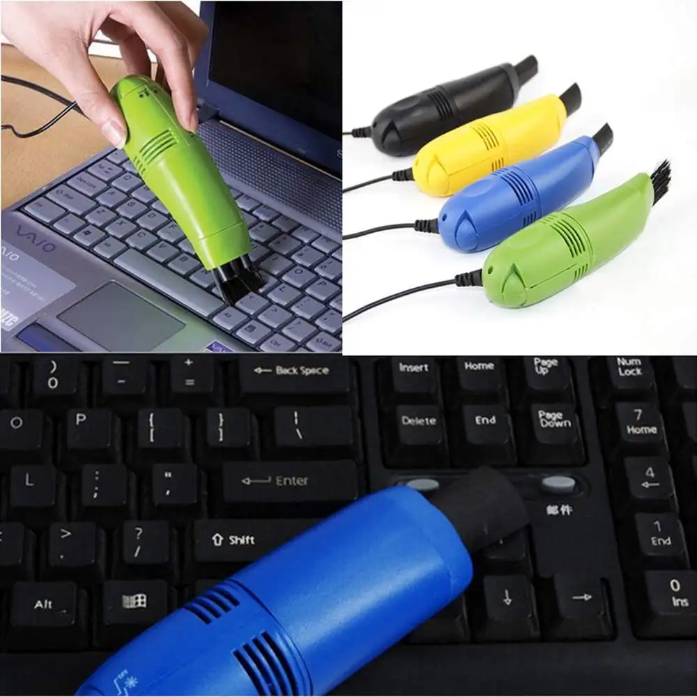 Компьютерная Полезная вакуумная клавиатура мини-usb Очиститель Щетка для ноутбука набор для очистки пыли офисный бытовой инструмент для очистки ноутбука