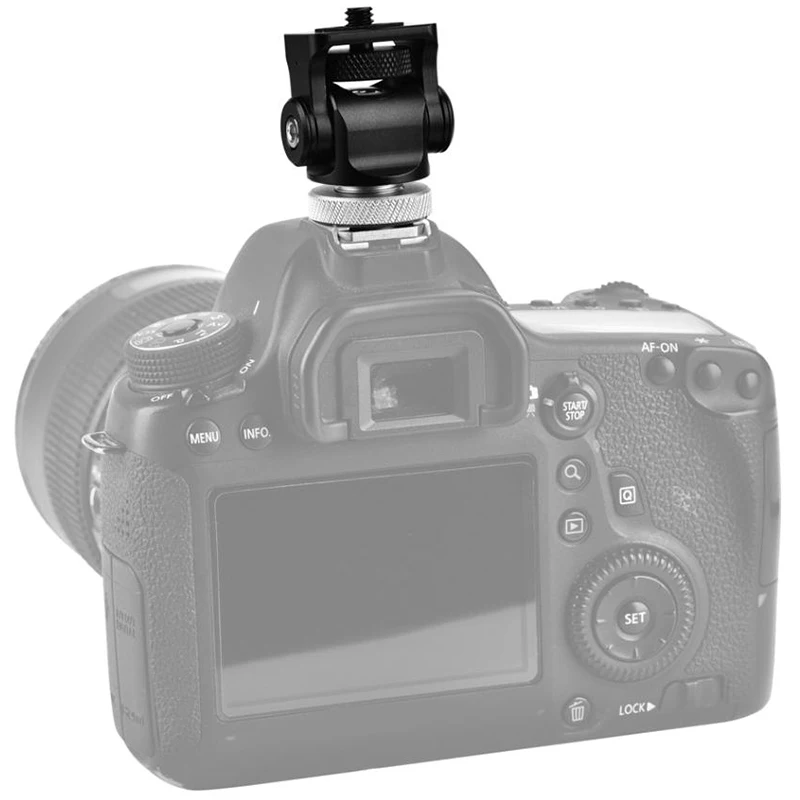 Ams-горячий башмак регулируемое крепление монитор вспышка адаптер микро-телефон кронштейн держатель для видеокамеры фотографии для Canon Nikon sony