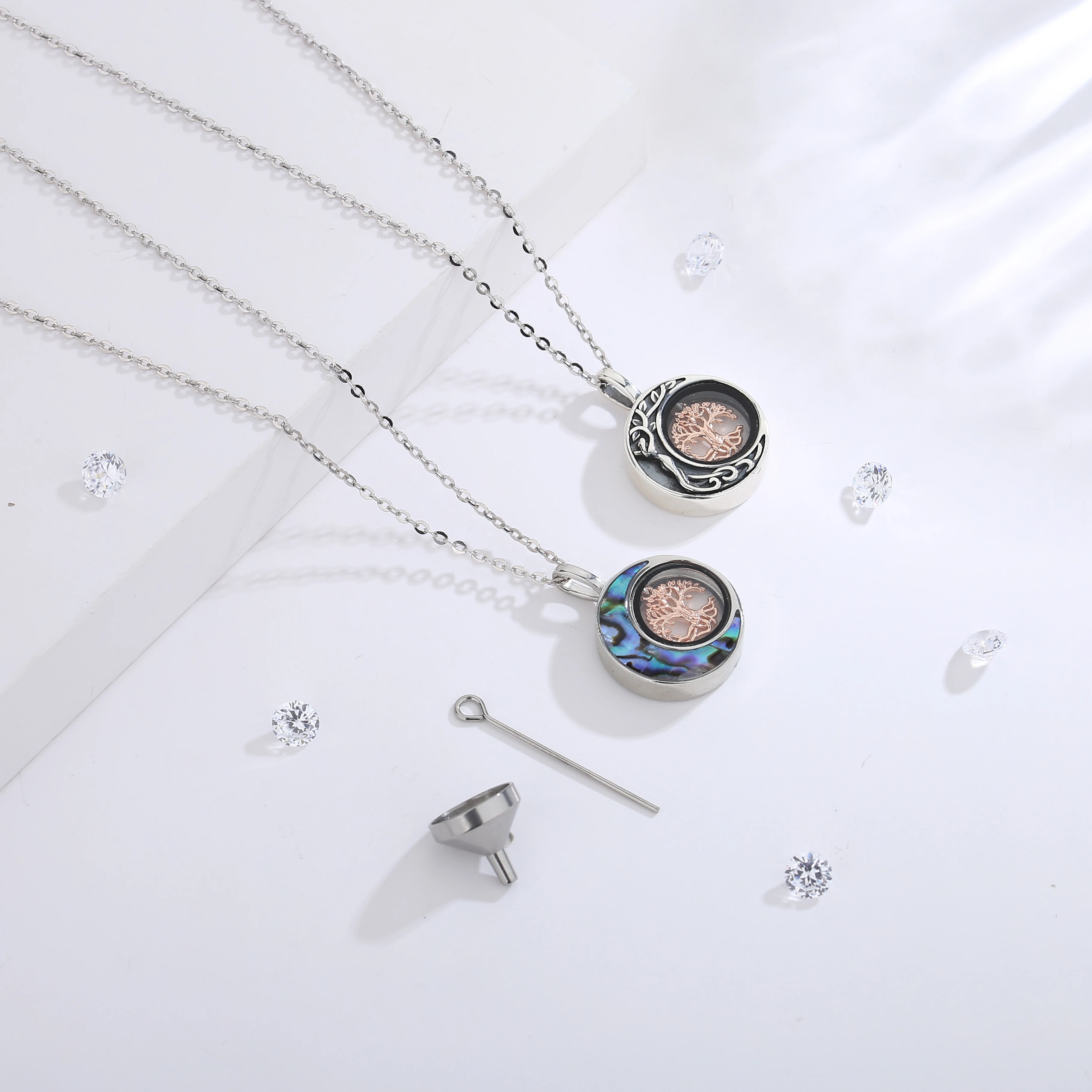 Cremation Ashes Pandora Urn Necklace Sterling Silver Memorial