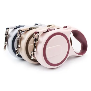 

3/5m 7 Colors Dog Roulette Pet Automatic Retractable Traction Rope High-quality Two-color Retractable Traction Device Dog Leash