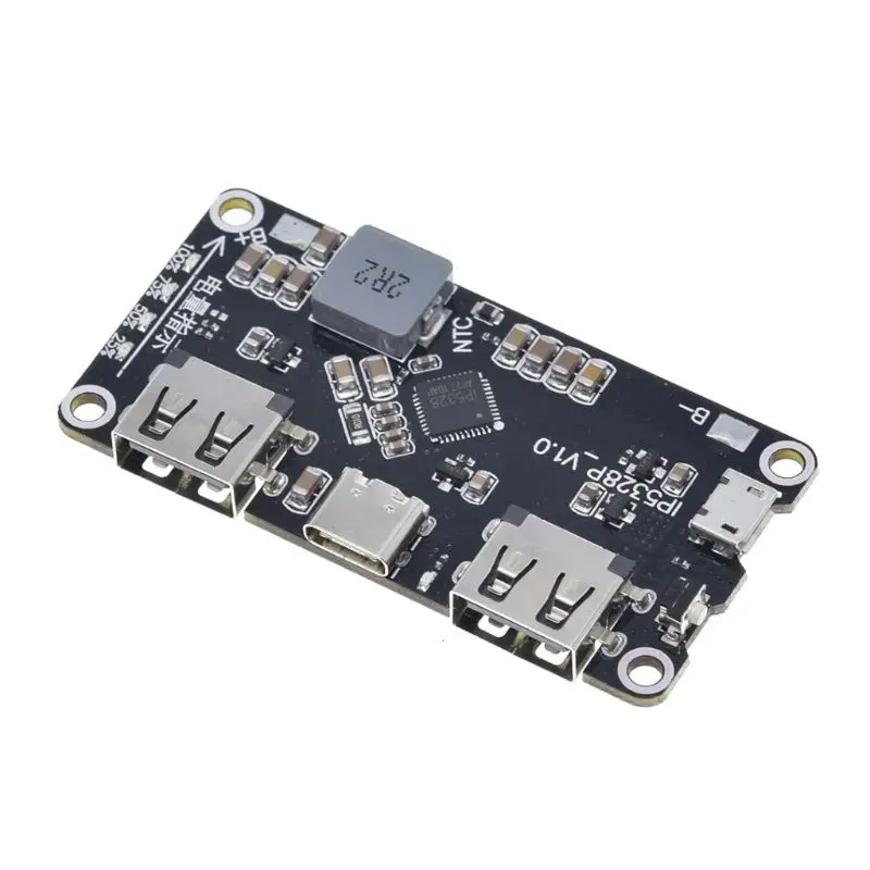 Двойное зарядное устройство USB 18650 IP5328P двунаправленный модуль быстрой зарядки
