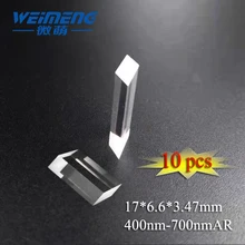 Weimeng ромбовидная Призма 17*6,6*3,47 мм 400nm-700nm AR покрытие H-K9L для лазерной машины, лаборатории, оптики и медицины