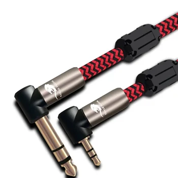 

Stereo 3.5mm male to 1/4'' male TRS 6.35mm Jack Nylon Audio Cable For Laptop PC Mixer Console Amplifier Home Theater 1m 2m 3m 5m