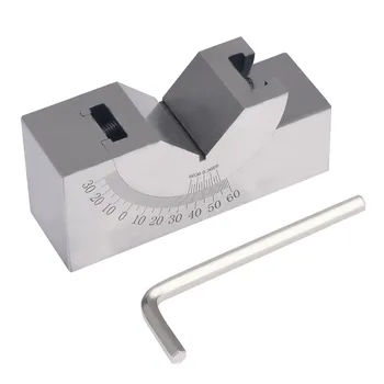 

Precision Angle Gauge Micro Adjustable Angle V Block Milling Setup 0 to 60 Degree Angle Block Measuring Gauging Tools