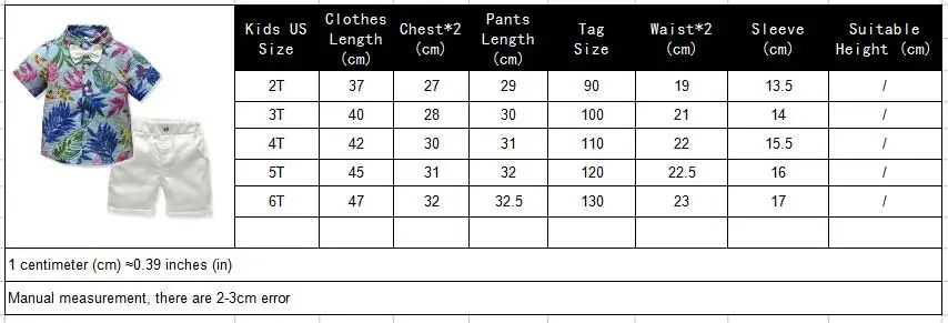 summer gentleman boys clothes suits children's printed short-sleeved shirt+ casual shorts outfit kids clothing sets