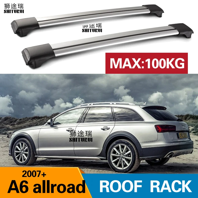 Integrated Railing Roof Rack 120cm Areo Dyn Alu Bar To Fit Audi A6 e-tron Q5 Q7 