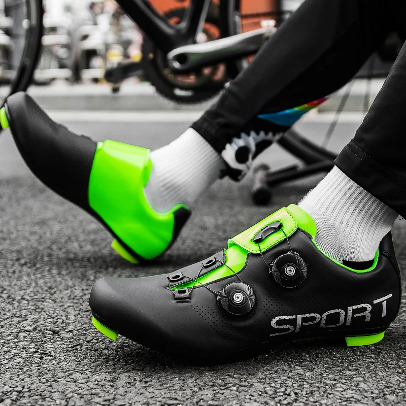 Professional Ultralight Cycling Shoes MTB Outdoor Breathable Self-Locking Bicycle Sneakers Men Racing Road Bike SPD Cleat Shoes