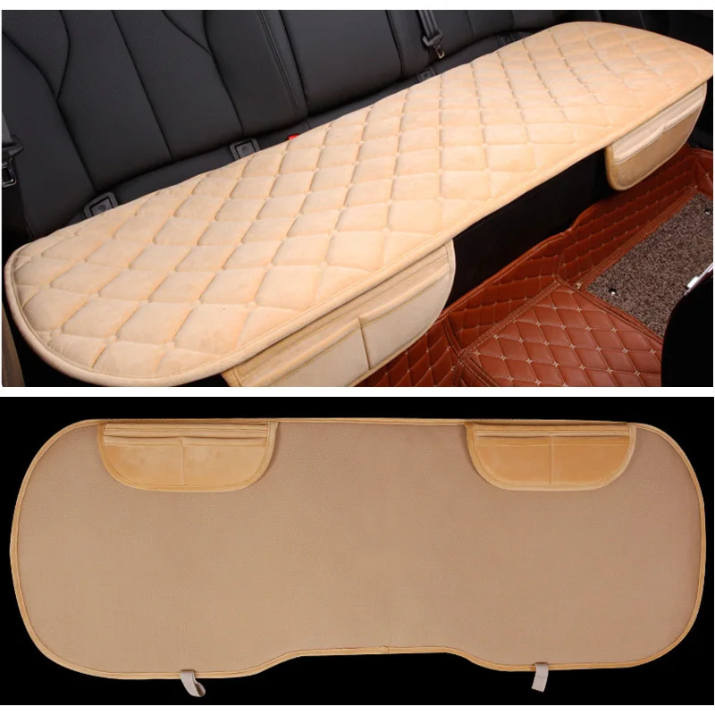 Winter Car Seat Cover Car Front/Rear/Full Set Seat Cushion Non-slip Short Plush Chair Auto Cushion Protector Mat Pad