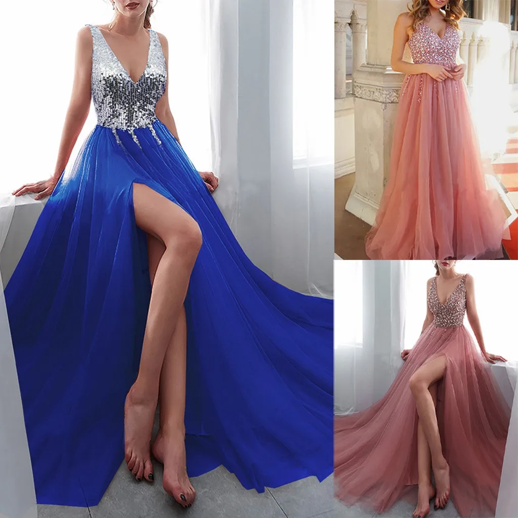 Vestidos платье, женские вечерние повседневные платья без рукавов с блестками, вечерние размера плюс, ropa mujer sukienki robe hiver femme
