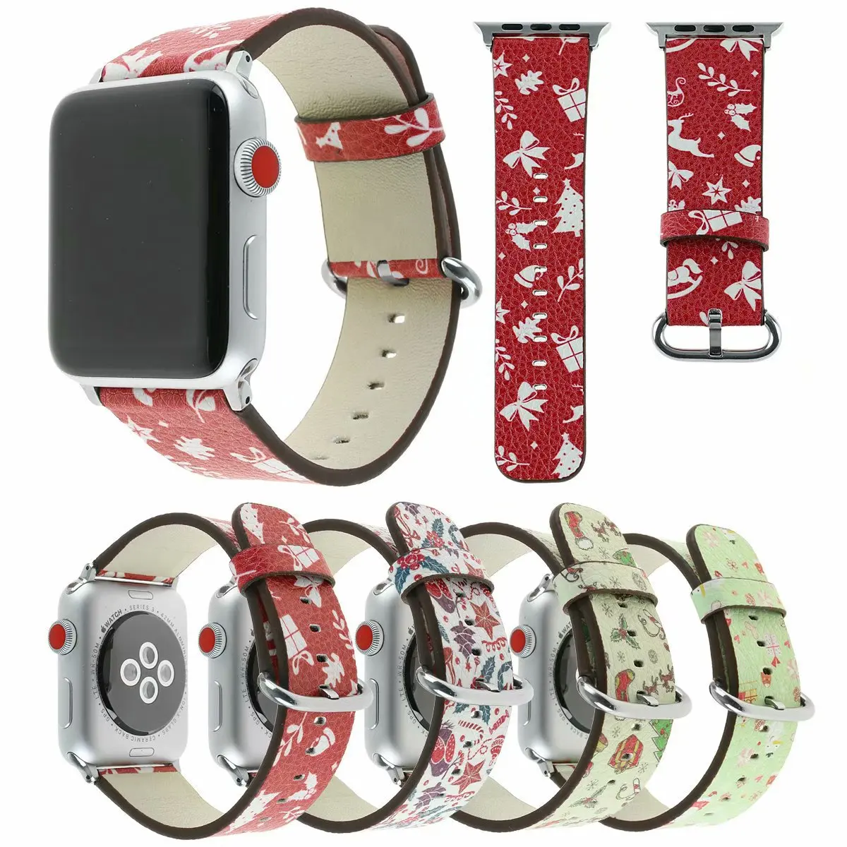 С цветочным рисунком для девочек; мини-юбка для Apple watch серии 4, версия 1, 2, 3, ремешок 40 мм 44 кожаный чехол с печатным рисунком ремешок для наручных часов iWatch 38/40/42/42 мм, ремешок на запястье