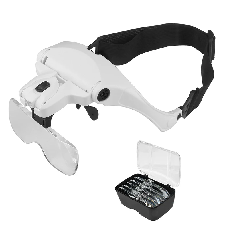 Microblading Adjustable 5 Lens Loupe Led Light For Permanent Makeup