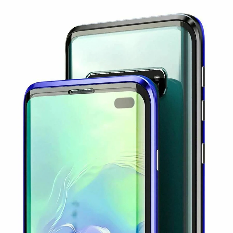 Magnetic Adsorption Glass Case For Samsung Galaxy S8 S9 S10 Plus S10E Note 10 9 8 A50 A70 A7 A9 A8 A10 A20 A30 Phone over