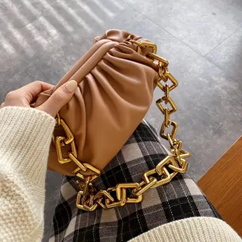 

Thick Chain Design PU Leather Crossbody Bags For Women 2020 good quality Small Handbags and Purses Female Shoulder Messenger Bag