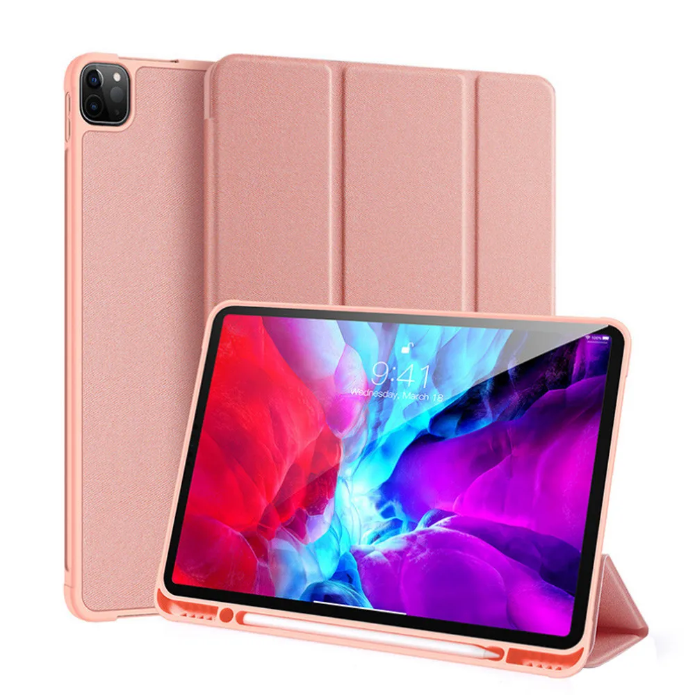 Умный чехол для Apple iPad Pro 12 9 дюймов 2020 выпуска с держателем карандашей подставкой