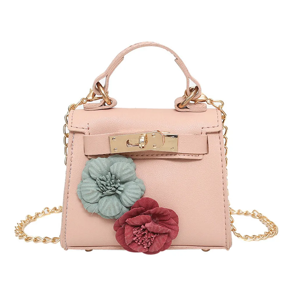 

Women Bag Leather Handbag Women Shoulder Bag Flowers Sac A Main Female Rivets Fashion Designer Ladies