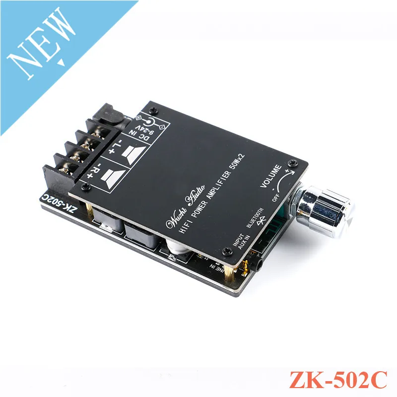 

ZK-502C HIFI стерео Bluetooth-совместимый 5,0 TPA3116 цифровой усилитель мощности плата TPA3116D2 50WX2 стерео усилитель