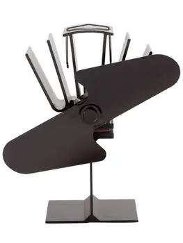 

2 Blades Heat Powered Stove Fan Home Silent Heat Powered Stove Fan Ultra Quiet Wood Stove Fan Fireplace Fan