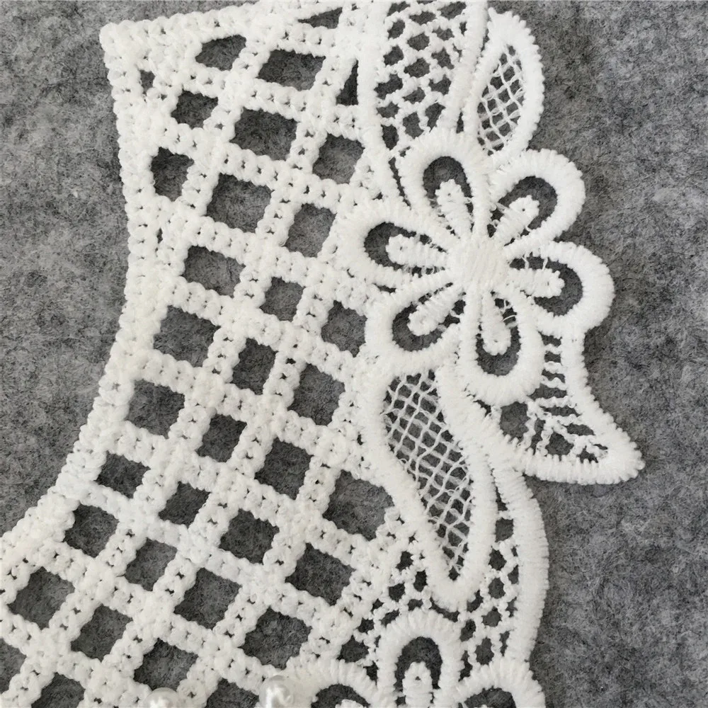ABS Pearl Lace collar Laces Application sewing Embroidered fabrics dresses Craft materials baby hair bands Accessories lace fabric,lace garment accessories,lace sewing supplies,lace accessories,lace sewing accessories,lace hair accessories,lace decoration