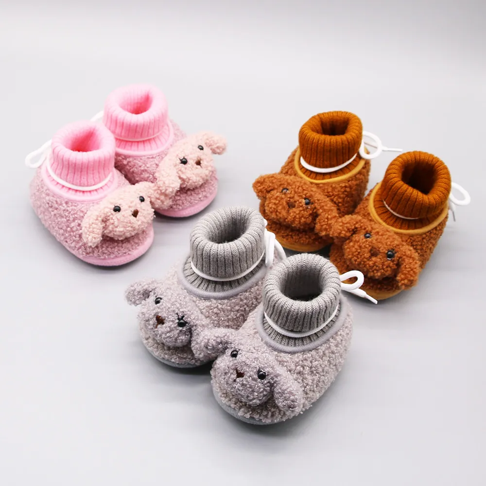 

Baby Winter Boots Infant Toddler Newborn Cute Cartoon Bear Shoes Girls Boys First Walkers Super Keep Warm Snowfield Booties Boot