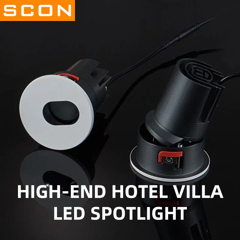 sconハイエンドホテルのヴィラをスパイクブラック3000k-4000k屋内照明用家庭用アンチグレア