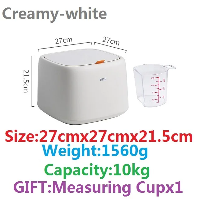 17cm 18.8 FutureShapers 5L Flip Type Rice Storage Container Moistureproof Mothproof,with Measuring Cup,25 