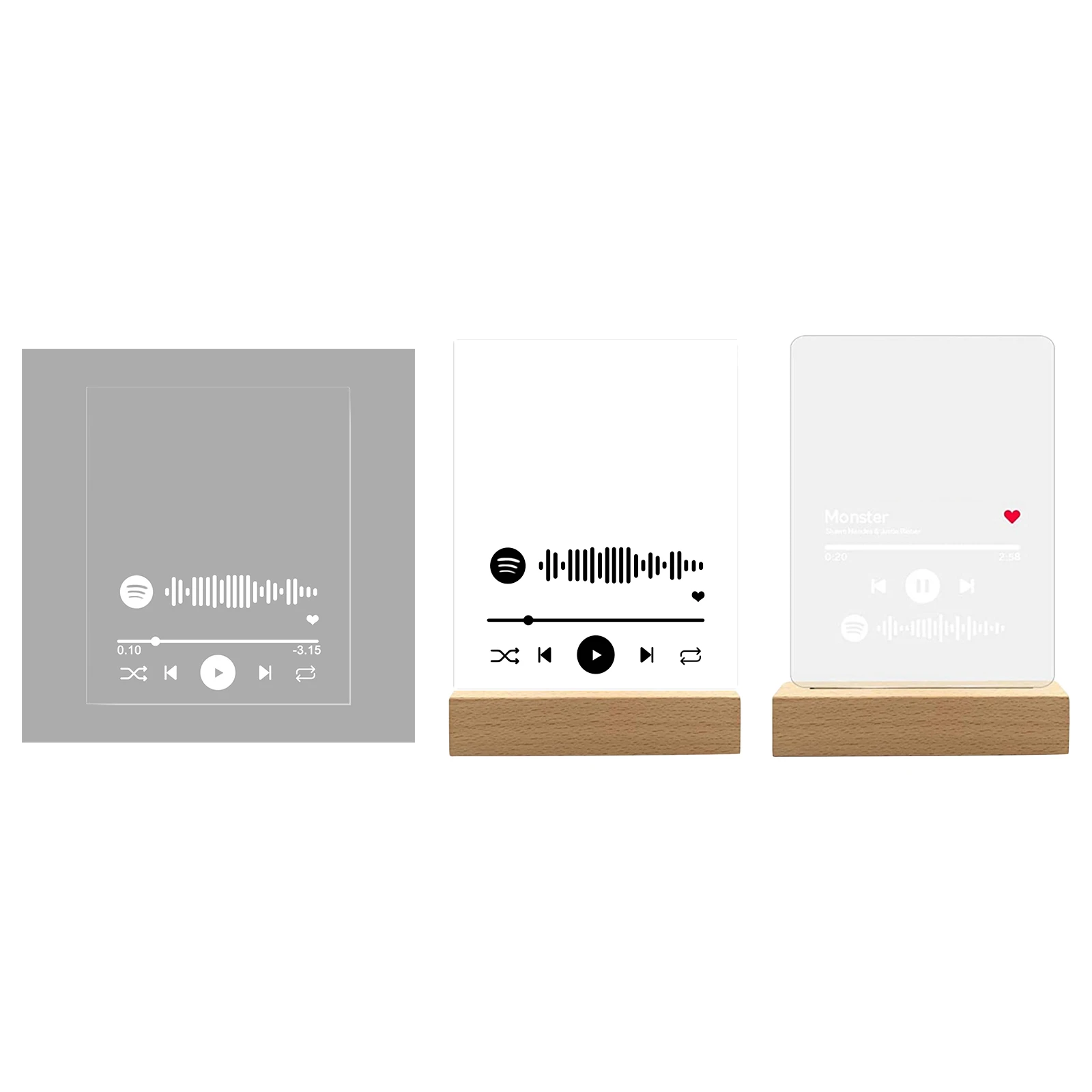 Desktop Personalized Acrylic Song Cover Photo Album Plaque Valentine's Day