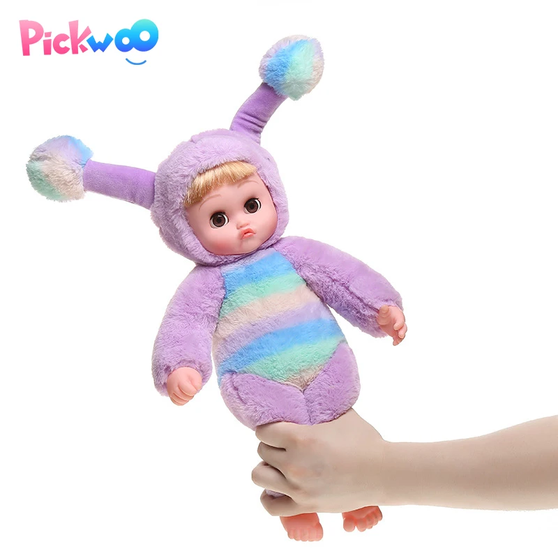 

Pickwoo 30cm 35cm Reborn Vocal Baby Doll Soft Vinyl Cloth Body Lifelike Reborn Bonecas Meninas Interaction Doll vs NPK KEIUMI