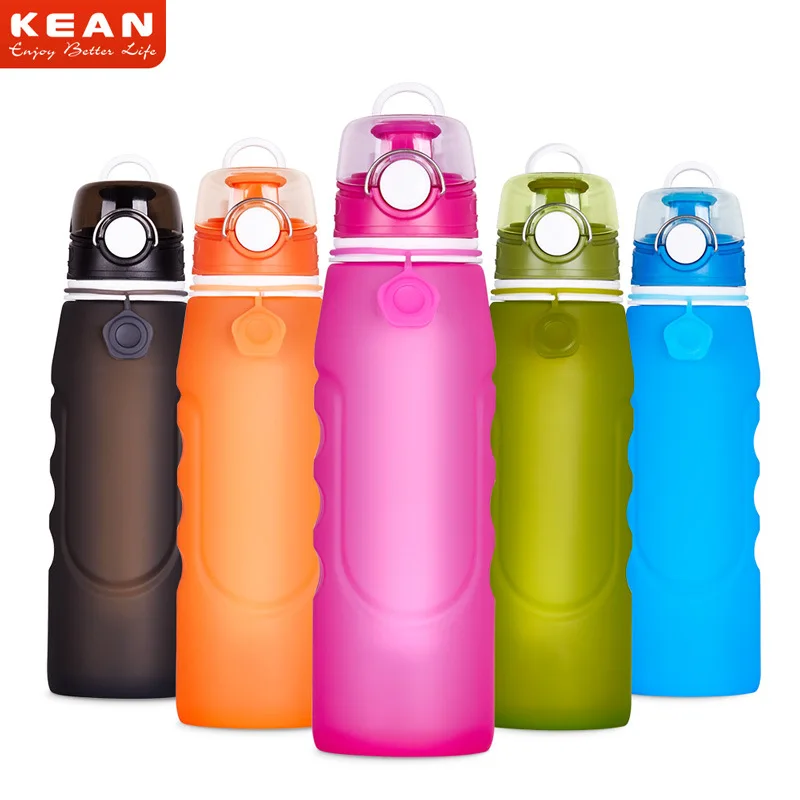 

New Style Edible Silicon Water Filtration Kettle Activated Carbon Ultrafiltration Folding Open Country Drinking Bag Water Bottle