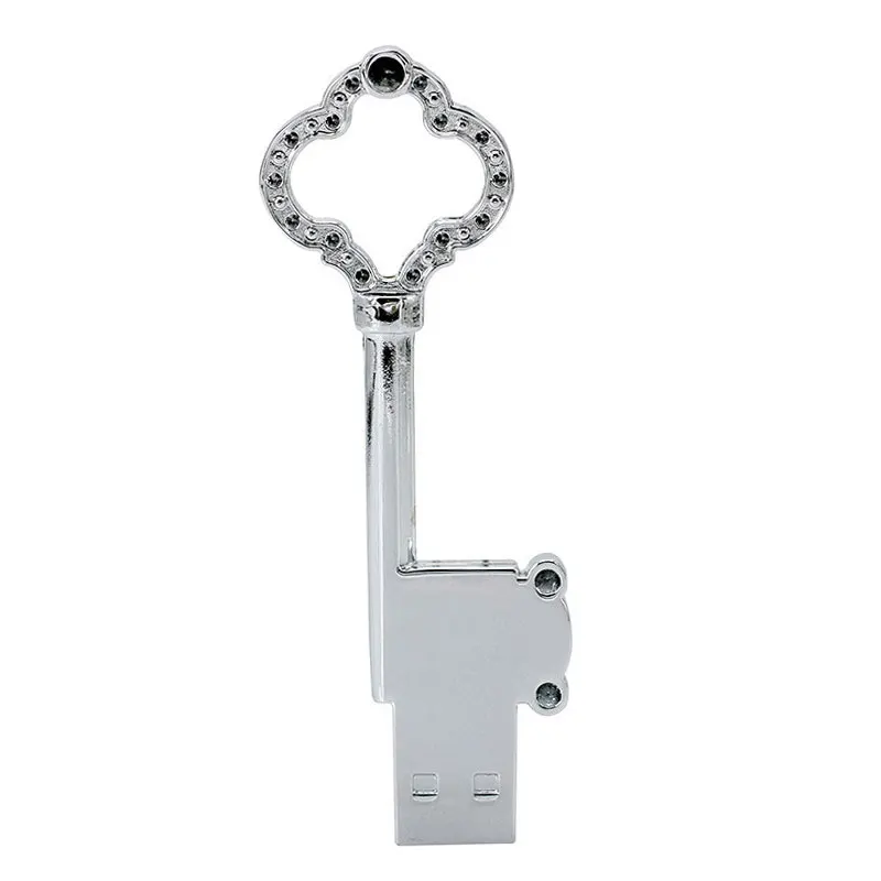 KRY, металлический мини-ключ, флеш-накопитель 2,0, 4 ГБ, 8 ГБ, 16 ГБ, 32 ГБ, 64 ГБ, креативный Кристальный ключ, высокоскоростная флеш-карта 2,0