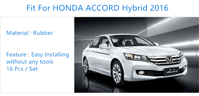 Противоскользящий коврик для HONDA ACCORD Hybrid ворота Слот Coaster анти-грязный дверной коврик салоны машины гелевая прокладка резиновая коврик