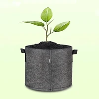 Planting bag black/grey potato fabric vegetable seedling  growing pot garden tools 1-15 gallon eco-friendly grow bag 6