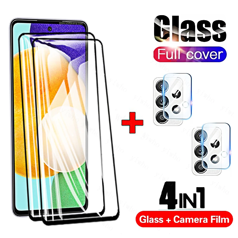 Custodia Per Samsung A52 5G Vetro Di Protezione Per Samsung Galaxy A52 5G Samsun A52 A 52 A5 2 Proteggi Schermo Pellicola Per Fotocamera