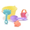 Children Beach Toys Sandbox Sand Set Toy  Beach Cube Sand Eco-Friendly Colorful Castle Bucket PCPVC Shovel Car Toys For Kids 4