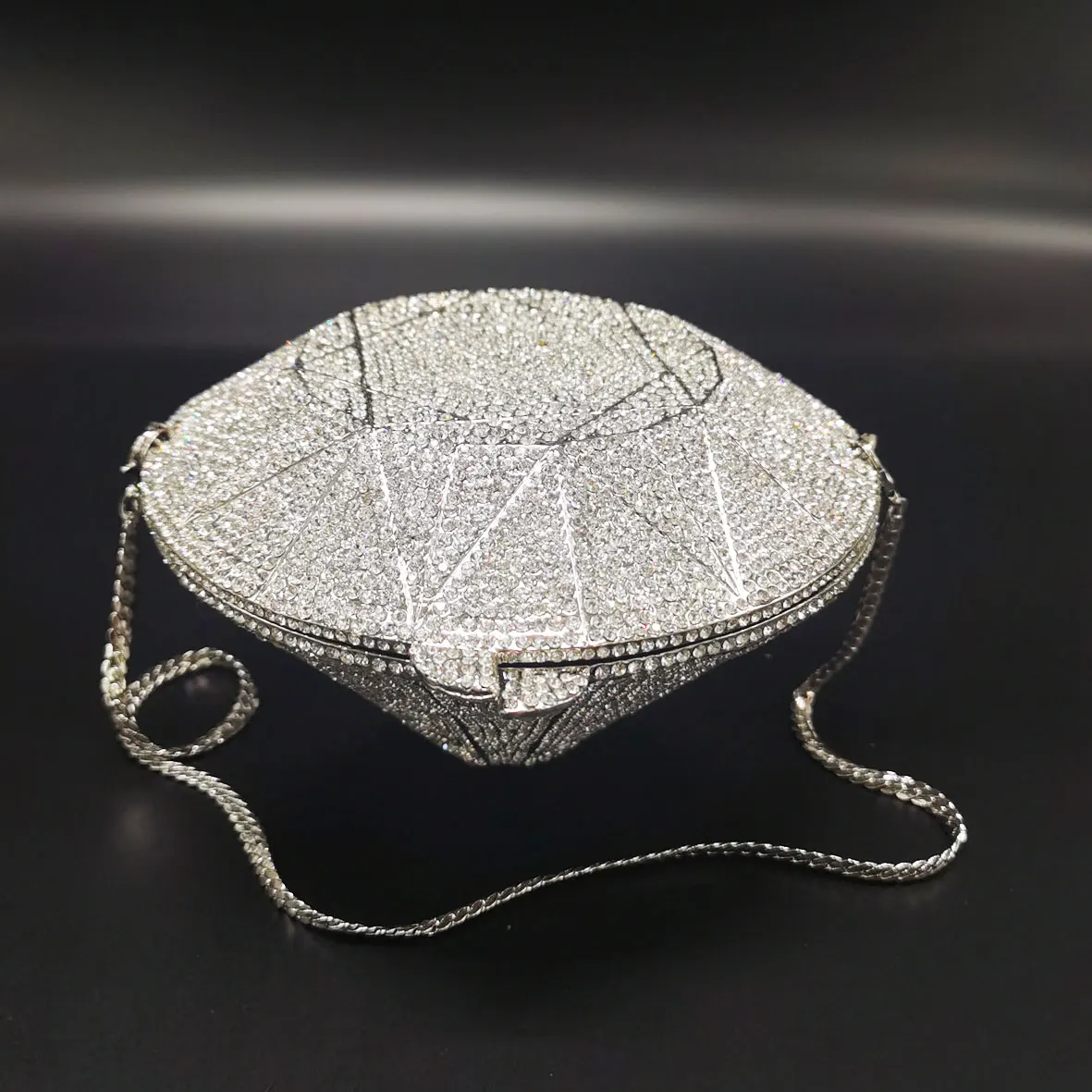 Designer Cone Colorful Crystal Bags Geometric Fashion Luxury Brand