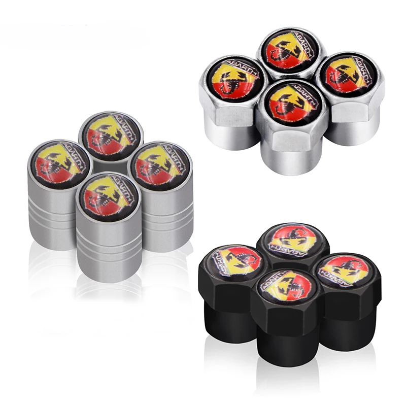 4 шт. автомобильный Стайлинг клапан автомобильные колпачки чехол для Abarth 500 124 Fiat