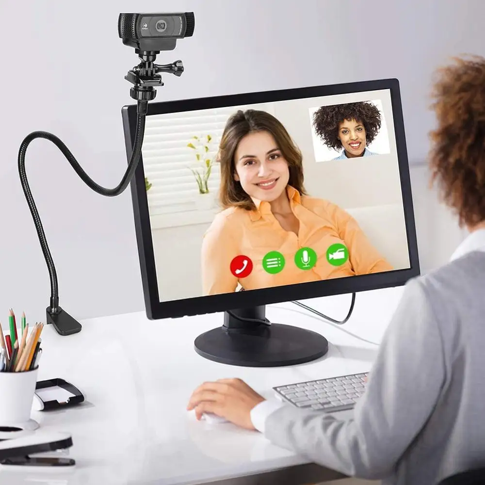 Desktop Suspension Boom Arm Adjustable Mic Stand Mount For Logitech Webcam C922 C930e C930 C920 C615 C 922 930 E 930e 920 615