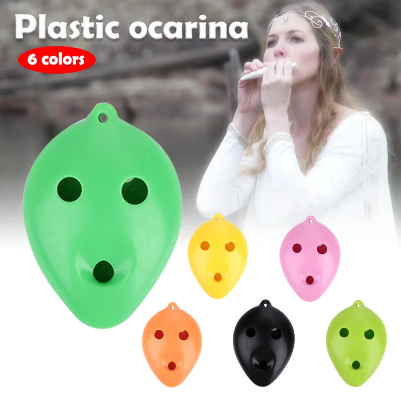 Керамическая пластиковая фарфоровая флейта ocarina C Tune практичная профессиональная Фарфоровая керамика прочная 6 отверстий белая глина Crackle